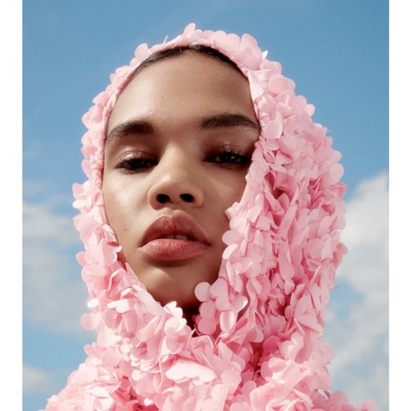 Zara Floral Textured Knit Coat - Picture 6 of 11